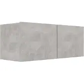 vidaXL Armoire TV gris béton 80x30x30 cm Bois composite
