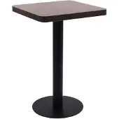 vidaXL Table de bistrot marron foncé 50x50 cm MDF