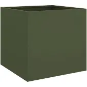 vidaXL Jardinière vert olive 42x40x39 cm acier