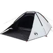 vidaXL Tente de camping dôme 4 personnes blanche foncée étanche à l'eau