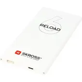 Skross RELOAD 6 - Banque d'alimentation - 6000 mAh - 1 A (USB) - sur le câble : Micro-USB - blanc