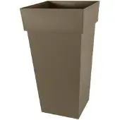 Eda Pot de fleurs Toscane XXL carré 98 L - taupe