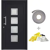vidaXL Porte d'entrée anthracite 98x200 cm