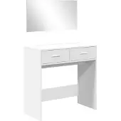 vidaXL Coiffeuse avec miroir blanc 80x39x80 cm