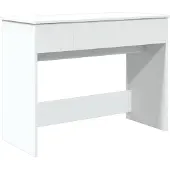 vidaXL Coiffeuse avec miroir blanc 100x45x76 cm