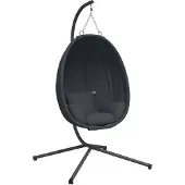 vidaXL Chaise suspendue avec câble standard et acier -anthracite -sonnant