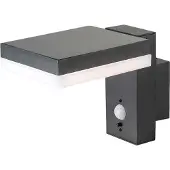 V-TAC VT-1147 10402 Applique murale solaire 5.5 W blanc chaud noir (220 lm, IP44)