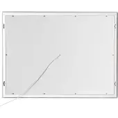 Beliani Miroir de salle de bain Argent Rectangulaire 60 x 80 cm avec éclairage LED Anti-buée Changement de couleur Touch Sensor Miroir lumineux moderne Miroir mural suspendu