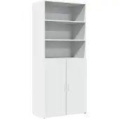 vidaXL Highboard blanc 80x42,5x185 cm Bois composite