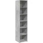 vidaXL Highboard gris béton 40x41x185 cm Bois composite