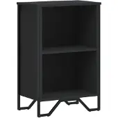 vidaXL Bibliothèque noir 50x31x74,5 cm bois d'ingénierie