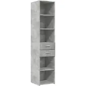 vidaXL Highboard gris béton 40x42,5x185 cm Bois composite