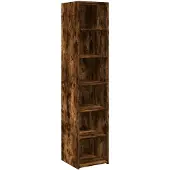 vidaXL Highboard chêne fumé 40x41x185 cm bois composite