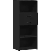 vidaXL Highboard noir 50x42,5x124 cm Bois composite