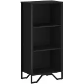 vidaXL Bibliothèque noir 50x31x106 cm bois d'ingénierie