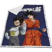 Dragon Ball Super - Couverture Sherpa 120x150cm - Son Goku & Vegeta