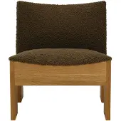 New Works Tenon Chaise Lounge Natural Oak w. Mocha