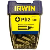 Irwin Tools IRWIN embouts de tournevis Phillips PH2 25 mm Lot de 10 IRW10504331