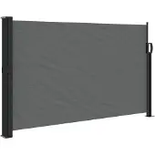 vidaXL Store latéral extensible Anthracite 120x500 cm