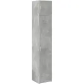 vidaXL Armoire haute étroite gris béton 40x42,5x225 cm Bois composite