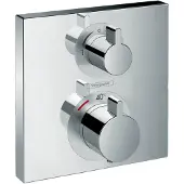 Hansgrohe Ecostat Square Thermostat Kit de finition encastré 2 consommateurs chrome, 1 pièce.