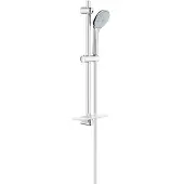 GROHE Ensemble de barre de douche Euphoria 600 mm avec massage, porte-savon, chrome, 1 pièce.