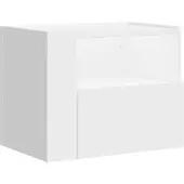 vidaXL Table de chevet murale blanc 45x30x35 cm