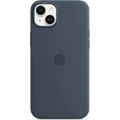 Apple Coque en silicone MagSafe iPhone 14 Plus - Storm Blue