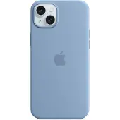 Apple Coque en silicone MagSafe iPhone 15 Plus - Winter Blue