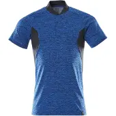 Mascot Polo bleu azur/bleu noir, taille L ONE 18083-801-91010