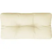 vidaXL Coussin de palette crème 70x40x12 cm tissu