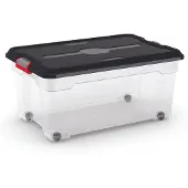 Kis Moover Box De Rangement L Tr- Noir45l 58x38xh27cm