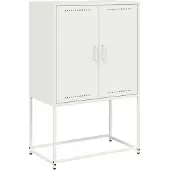 vidaXL Armoire TV blanche 68x39x60,5 cm Acier