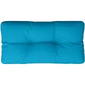vidaXL Coussin de palette bleu clair 80x40x12 cm tissu