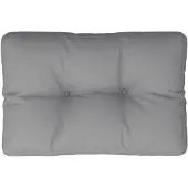 vidaXL Coussin de palette gris 50x40x12 cm tissu