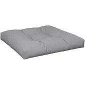 vidaXL Coussin de palette gris 80x80x12 cm tissu