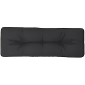 vidaXL Coussin de palette noir 120x40x12 cm tissu