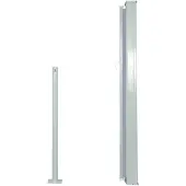 vidaXL Marquise latérale extensible 120x300 cm Gris