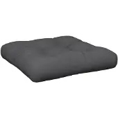 vidaXL Coussin de palette anthracite 50x50x12 cm tissu