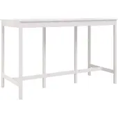 vidaXL -table à bar-180x80x110-cm-pin massif-blanc