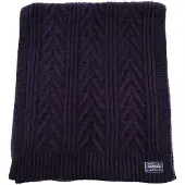 Superdry Femme Écharpe En Maille Torsadée Lux, Bleu Marine