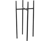 Mica Support pour plantes Ascot - L24 x L24 x H55 cm - Métal - Noir