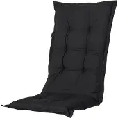 Madison Coussin pour chaise à haut dossier Panama 123x50 cm Noir