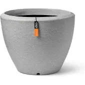 Capi Pot à plantes conique bas Arc Granite 34x25 cm Ivoire