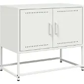 vidaXL Armoire TV blanche 68,5x39x60,5 cm Acier
