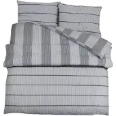 vidaXL Ensemble de literie Gris 200x200 cm coton