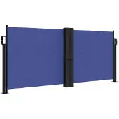 vidaXL Store latéral extensible bleu 100x600 cm