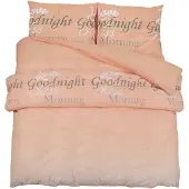 vidaXL Ensemble de literie rose 260x220 cm coton