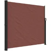 vidaXL Marquise latérale extensible brun 180x300 cm