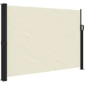 vidaXL Marquise latérale extensible Crème 140x300 cm